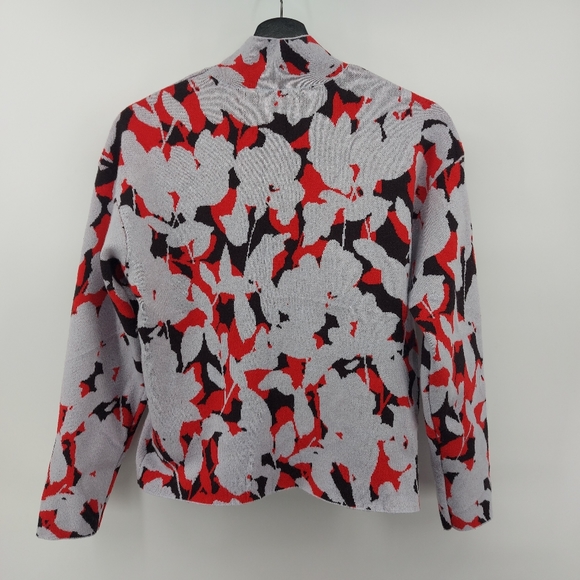 Anthropologie Mock Neck Floral Jacquard Knit Sweater XS - Picture 3 of 7